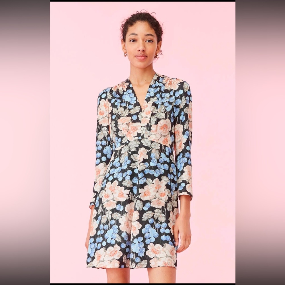 Rebecca Taylor Rose Long Sleeve Mini Dress SIZE 6